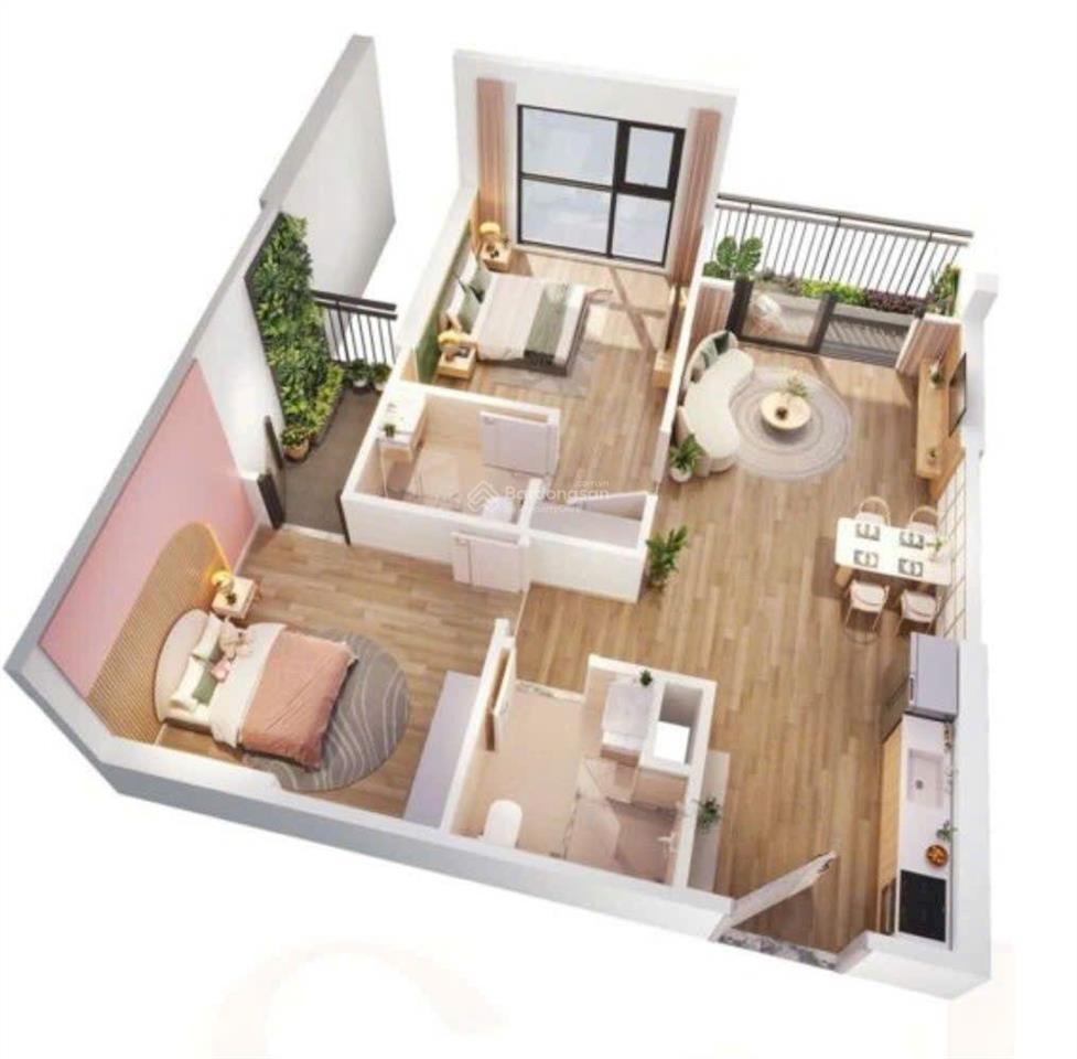 The sola park vin tây mỗ, 4,42 tỷ bao thuế phí, 55m2, tầng trung đẹp. bc đông nam, view mỹ đình