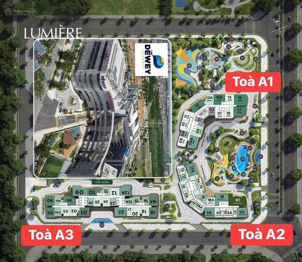 Lumiere tòa a2. 3pn | 80m | giá chỉ 7,78 tỷ bao trọn thuế phí. tầng trung đẹp. view bể bơi.