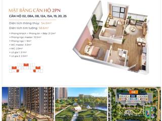 G6 the sola park | 2pn 2wc | 55m. chỉ 3,56 tỷ đã bao toàn bộ thuế phí sang tên & chuyển gói