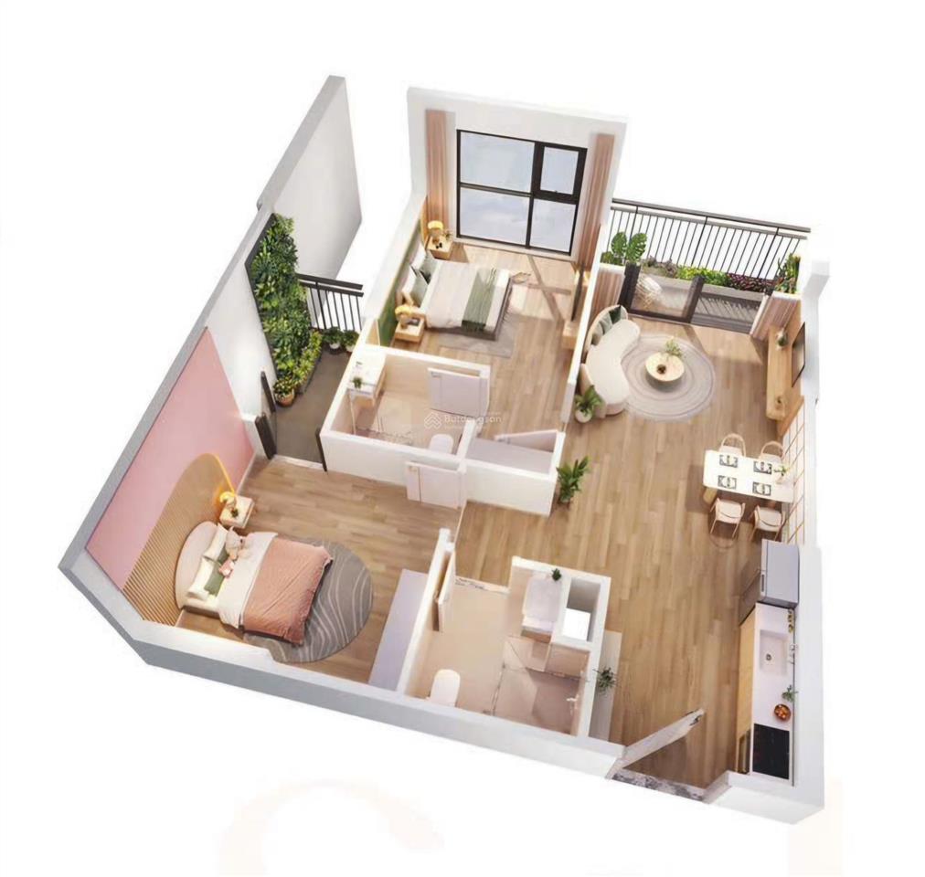 Sola 2n2w | 55m². chỉ 3.05 tỷ. chuẩn bị bàn giao