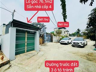 Bán gấp cuối năm căn góc 76m2 sẵn nhà ở ngay  giá chỉ 3.6 tỷ  nội thất cơ bản  tân xã  hòa lạc