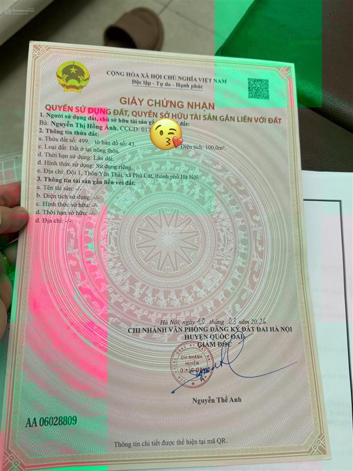 100m thổ cư mà giờ này giá chỉ có 2 tỷ thôi anh chị ạ. những mảnh xung quanh ít nhất cũng 2,5 tỷ