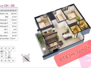 Cần bán gấp  căn 83m ( 3pn 2vs) chung cư the kpark  văn phú  hà đông. giá 7 tỷ nhỉnh