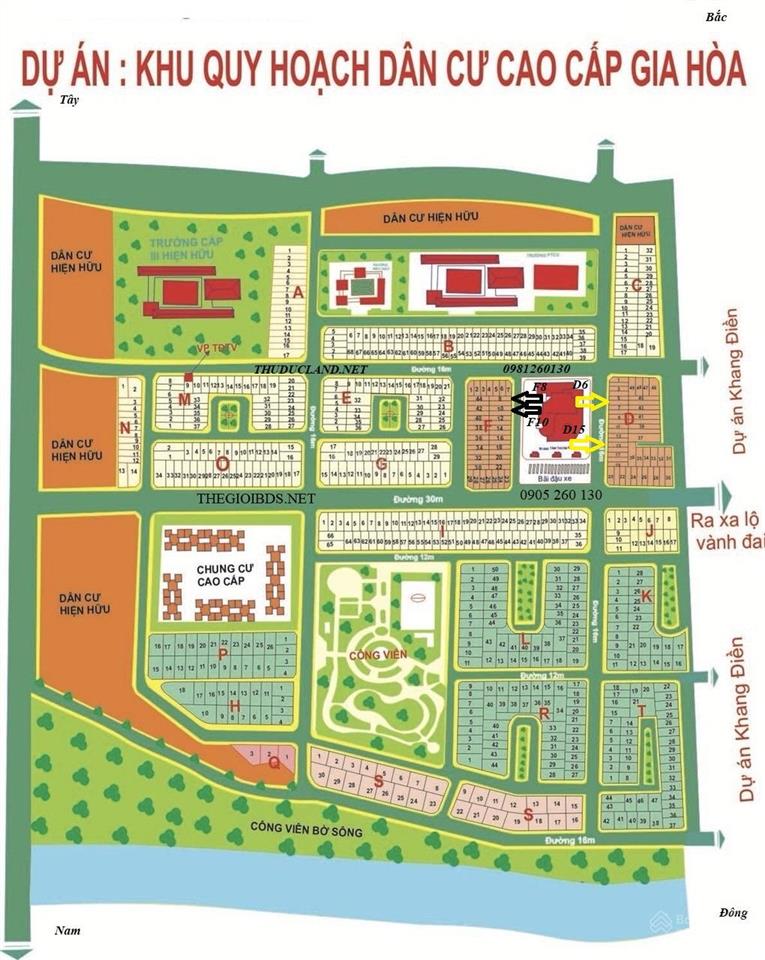Bán nền đất biệt thự 210m2 mặt tiền út trà ôn, kdc gia hòa, plb q9
