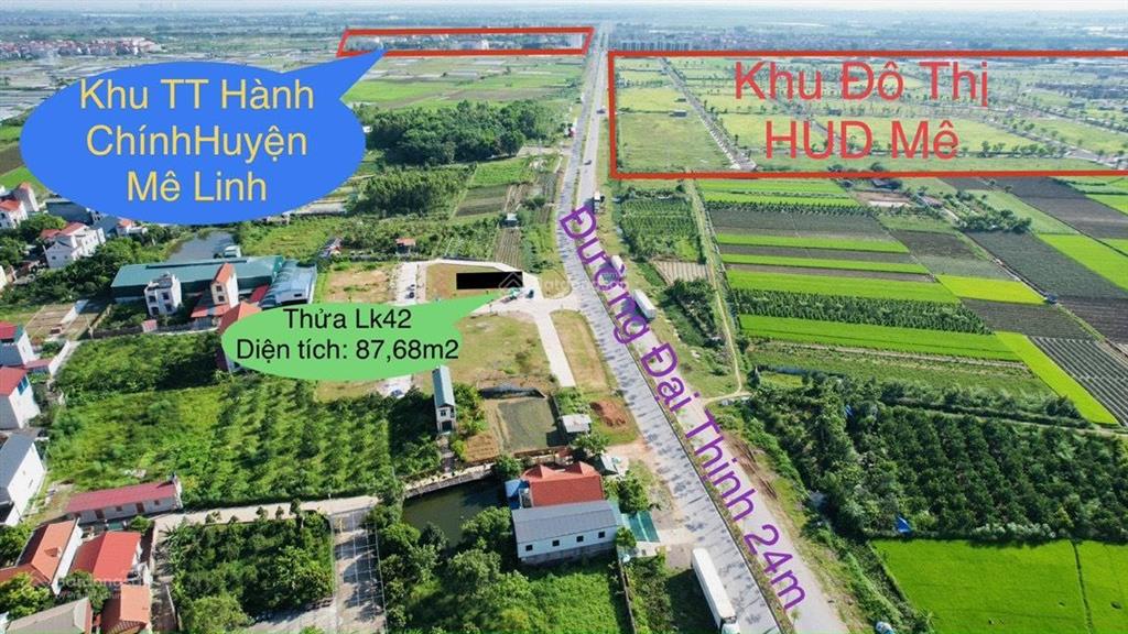 Bán đất nền đẹp tại đại thịnh, 6,46 tỷ, 76m2, pháp lý đầy đủ