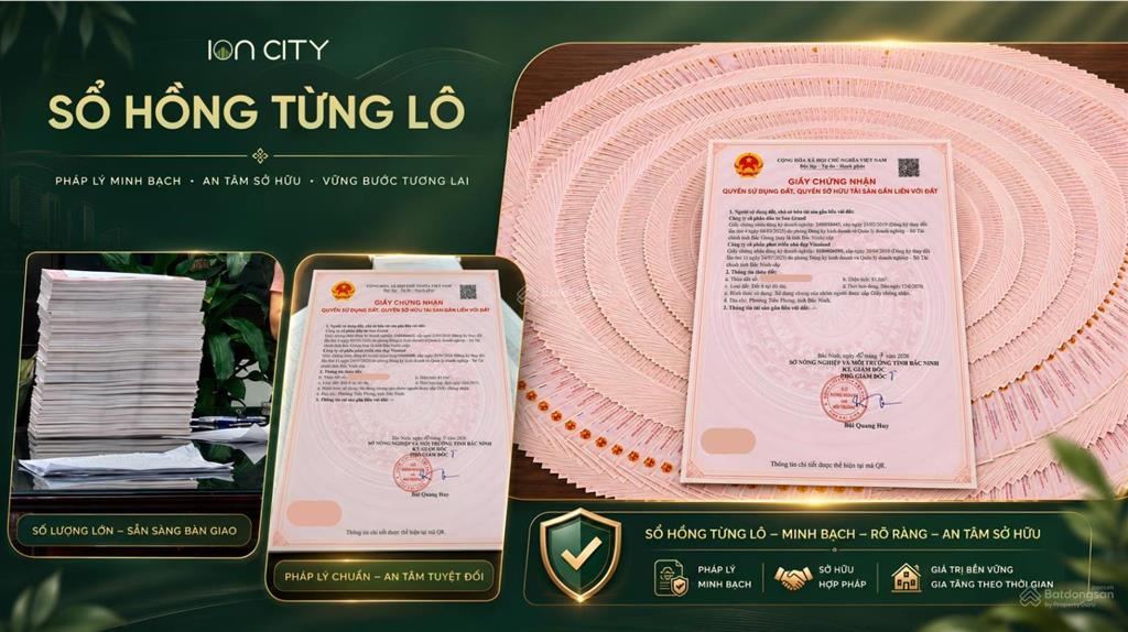 Quỹ căn nổi bật, chọn căn tại dự án ion city nội hoàng.  0985 999 ***