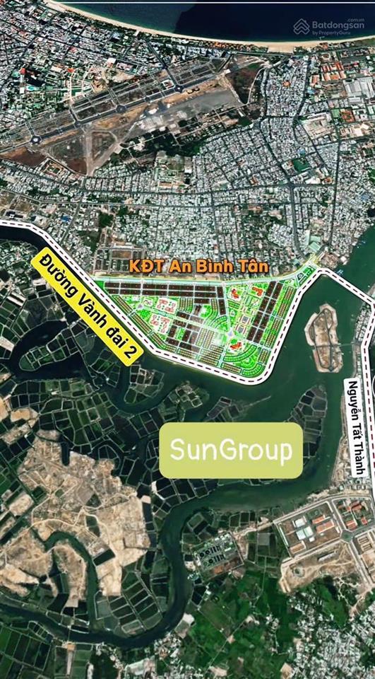 Bán lô biệt thự đơn lập kđt an bình tân  đối diện đảo sungroup giá tốt