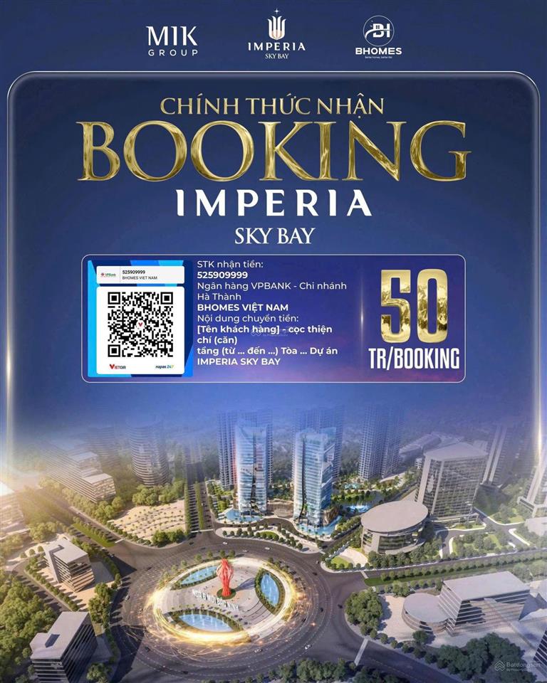 Nhận booking dự án imperia sky bay ngã 6 độc nhất tp bắc ninh