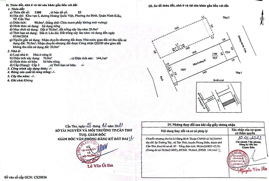 Bán nhà hẻm 12 hoàng quốc việt, p. an bình, ninh kiều  90m², sổ hồng riêng đã hoàn công, giá tốt