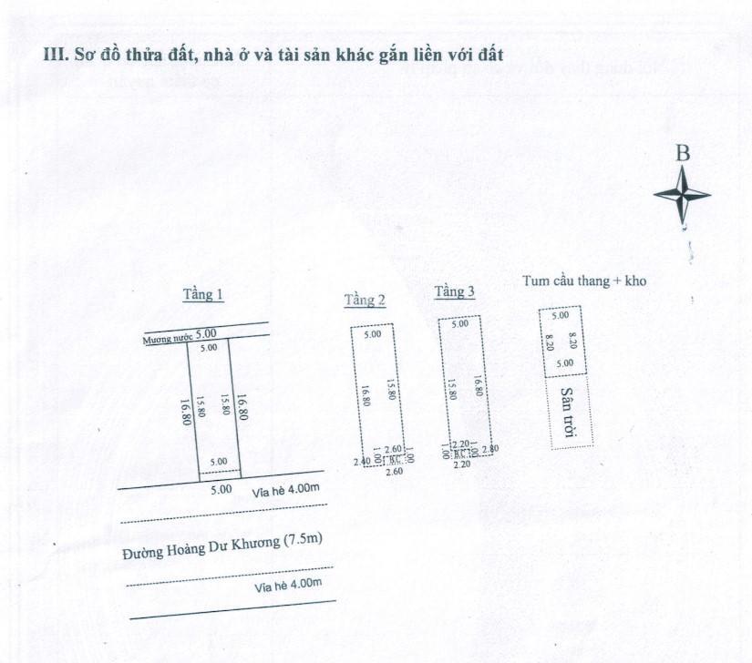 Bán nhà 4 tầng mặt tiền đường hoàng dư khương, phường cẩm lệ, tp. đà nẵng