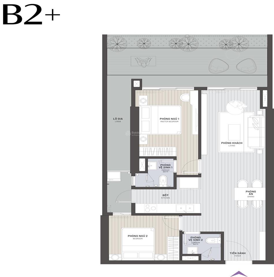 Căn 2 ngủ sân vườn mặt võ nguyên giáp 100m2, giá gốc chủ đầu tư 5,1 tỷ