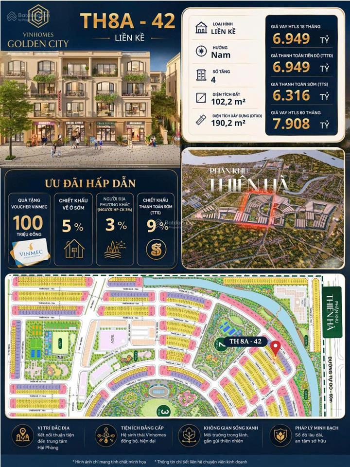 Cs ngâu liền kề xẻ khe vin dương kinh, giá vay 6.9 tỷ áp voucher còn 4.8 tỷ