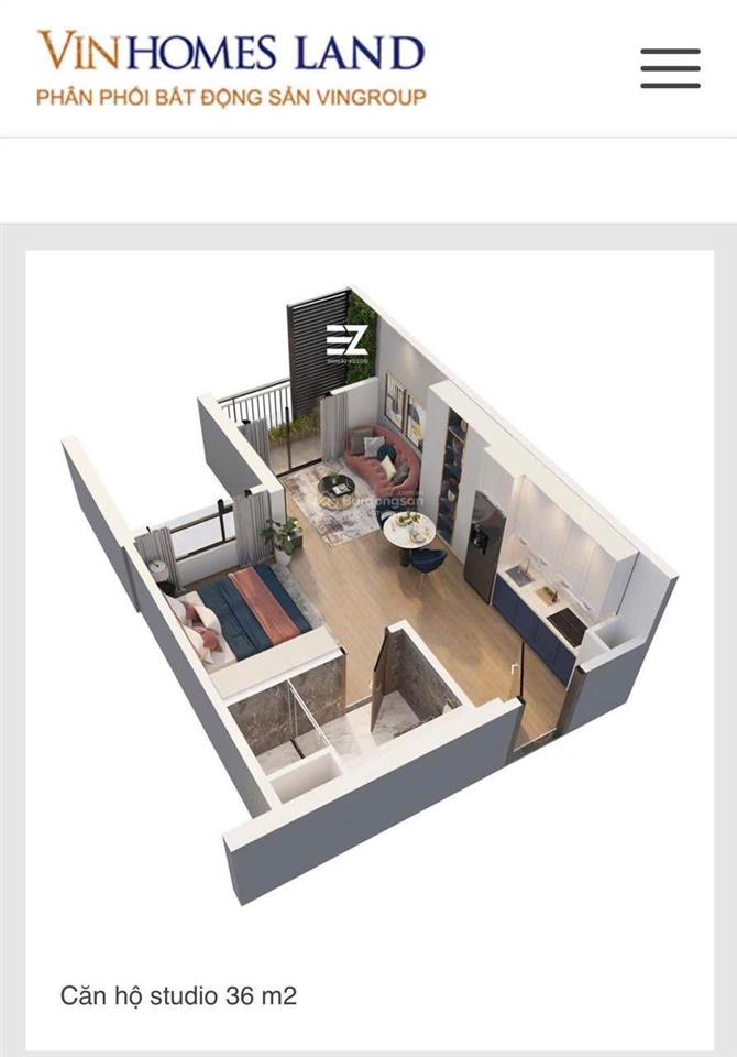 Chính chủ em bán căn studio be1 vinhomes ocean park  giá sốc đầu tư