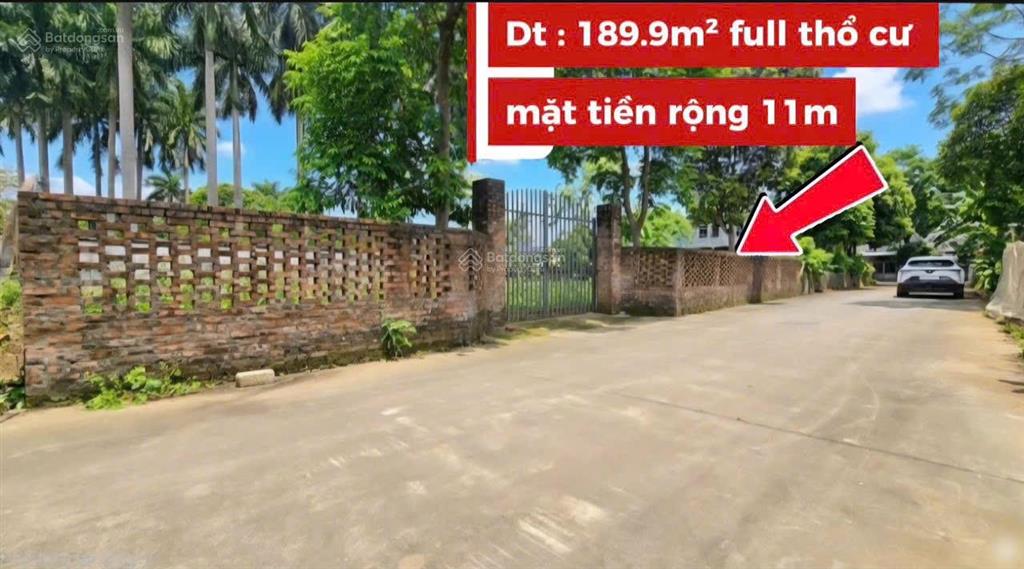 189.9m2 full thổ cư mặt tiền rộng