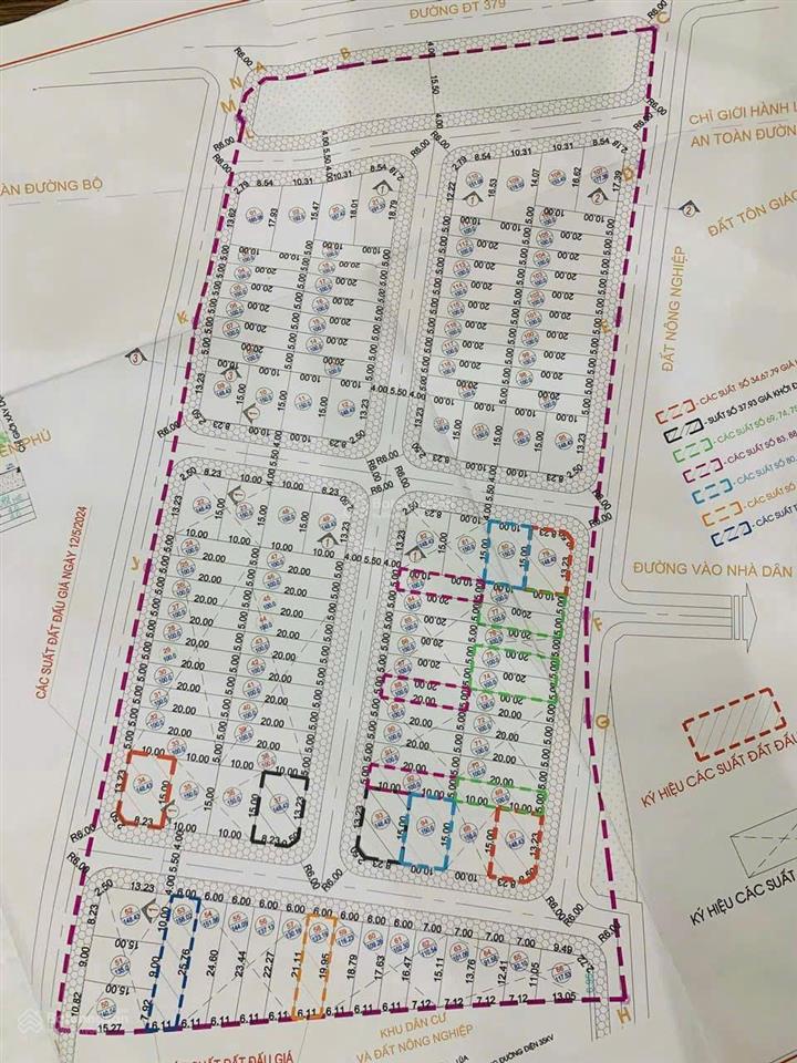 Một trong số ít 1 lô 100m2 đất đấu giá yên hoà, yên mỹ ngay đường tỉnh 379