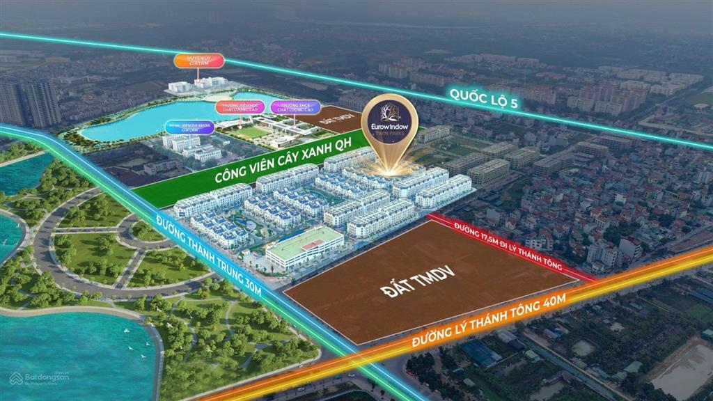 Hiếm có 1 căn ban trắng đường 22m cạnh ngã tư, giá tốt dự án eurowindow twin park