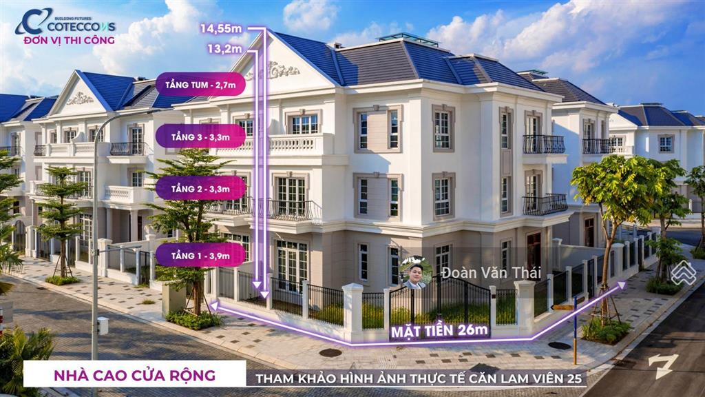 Duy nhất 1 căn bt góc view công viên, 1 bước ra đường thành trung, hồ 19.2 ha