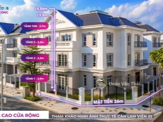 Duy nhất 1 căn bt góc view công viên, giá tốt nhât dự án