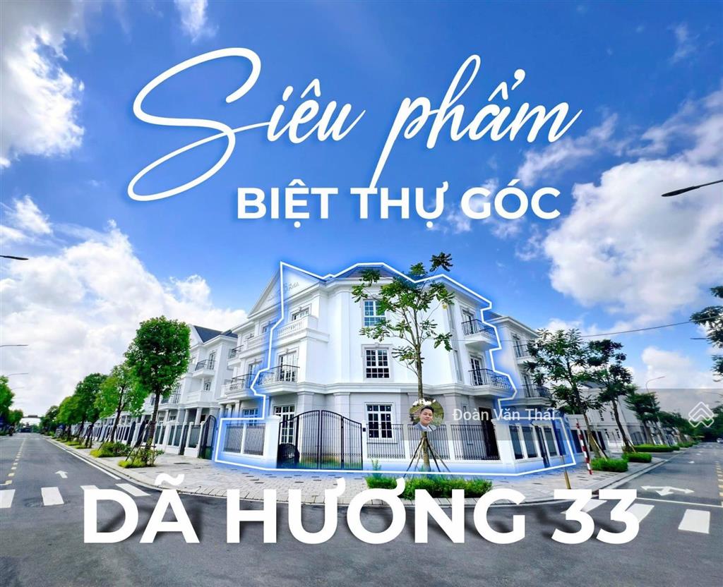 Bán bt góc dã hương kinh doanh cực tốt, đường đi thẳng lên hồ điều hòa dự án eurowindow twin parks