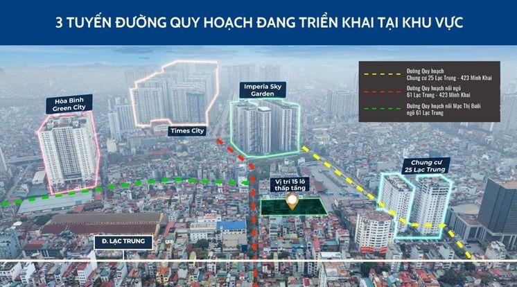 BÁN DỰ ÁN LK-BT 61 LẠC TRUNG, HAI BÀ TRƯNG 80-300M2. GIÁ ĐẦU TƯ, PHÁP LÝ CHUẨN. 0907 833 787