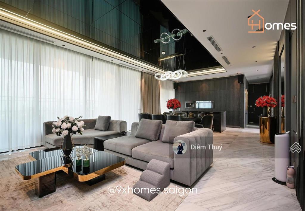 Cho thuê căn hộ define by capitaland 3pn 220m2, thang máy riêng, full nội thất $4.500/tháng