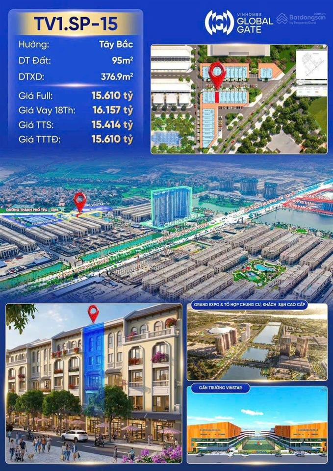 Shophouse vinhomes global gate cơ hội sở hữu căn góc kinh doanh tiềm năng!