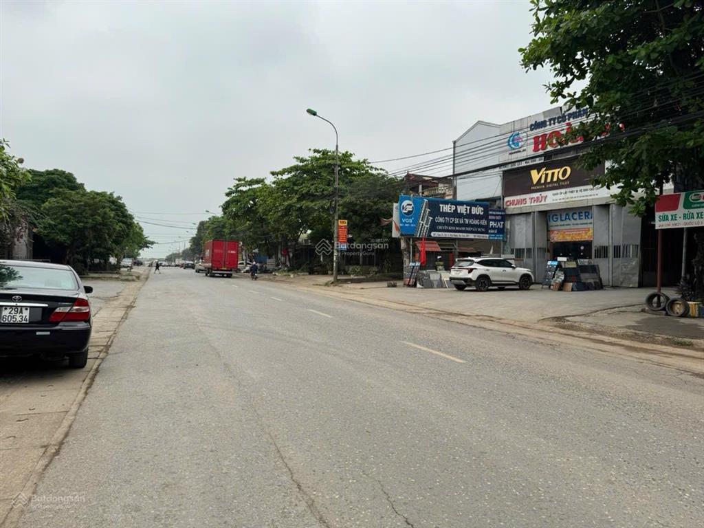 Chính chủ bán nhà đất mặt đường xã tiên dược, sóc sơn. 284m, mặt tiền 9m.75 triệu/m