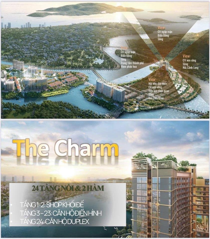 Căn 1pn + view sông quỹ độc quyền tòa the charm sở hữu lâu dài sun nha trang