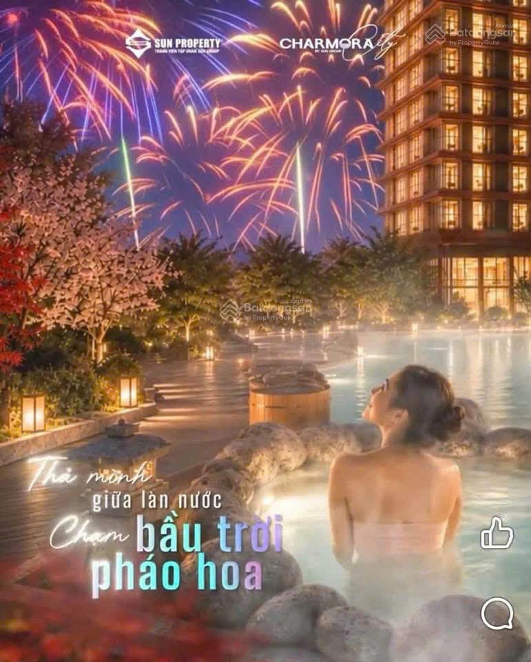 Bán căn studio view pháo hoa  view hồ khoáng nóng & vườn nhật