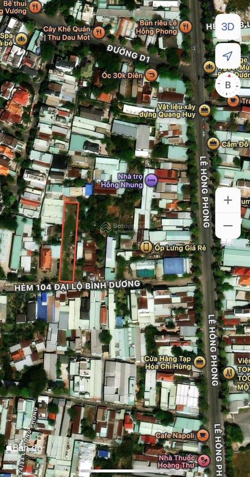 Cần bán đất hẻm 1 sẹc lê hồng phong phú hoà, gần kdc phú hoà 1