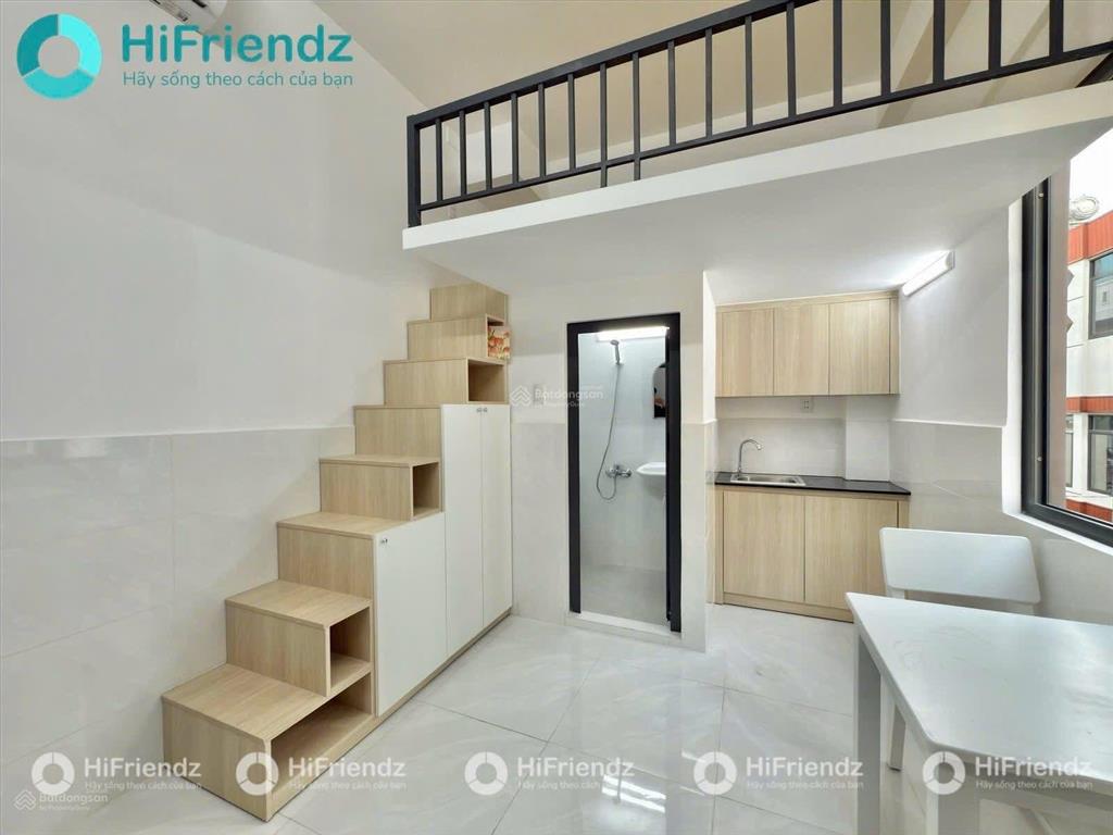 Cho thuê căn hộ ban công, gác cao gần đại học văn hiến và đầm sen