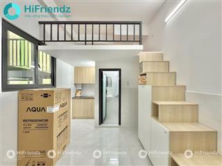 Cho thuê căn hộ ban công, gác cao gần đại học văn hiến và đầm sen