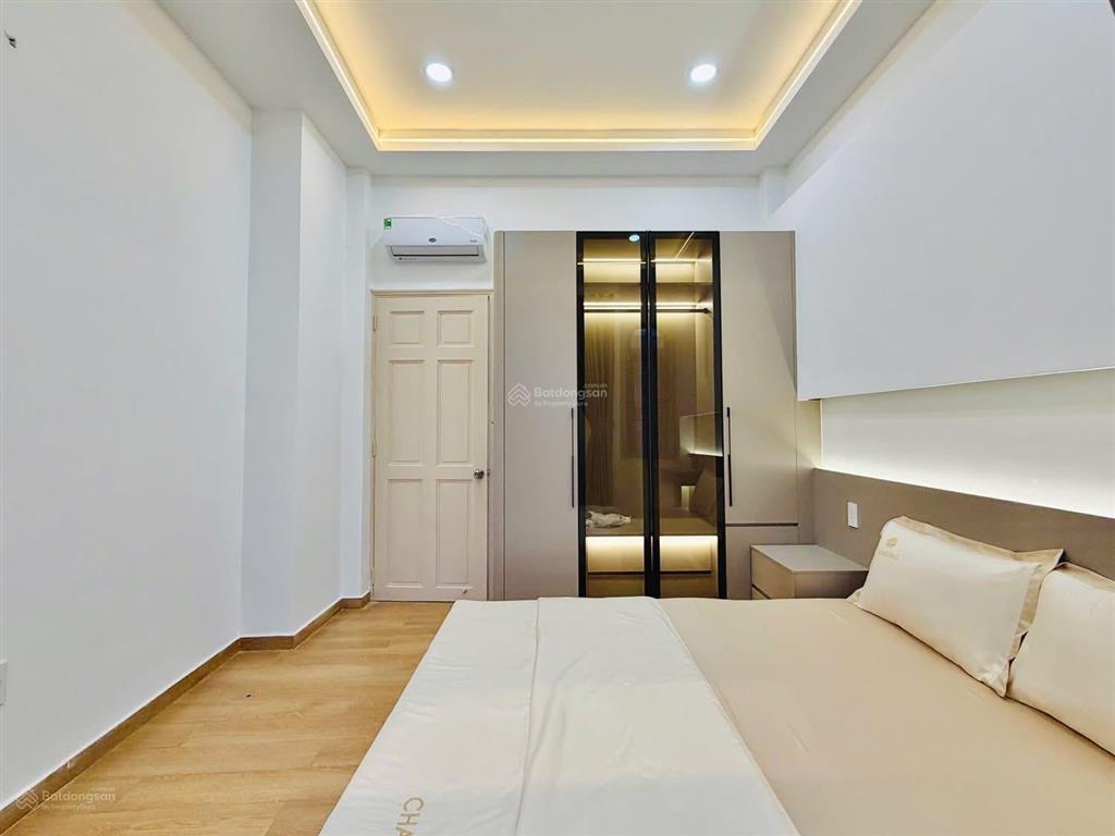 //nguyễn văn khối gv 3,45x12,5 3l 2st 4pn 3vs balcon hẻm thông ~3m full nt h.đb gần chợ htt
