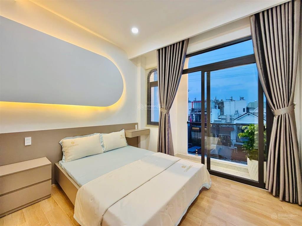 //nguyễn văn khối gv 3,45x12,5 3l 2st 4pn 3vs balcon hẻm thông ~3m full nt h.đb gần chợ htt