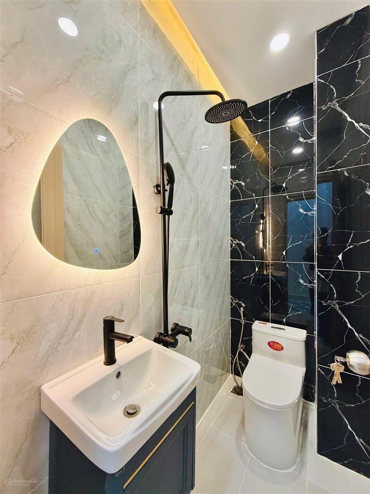 //nguyễn văn khối gv 3,45x12,5 3l 2st 4pn 3vs balcon hẻm thông ~3m full nt h.đb gần chợ htt
