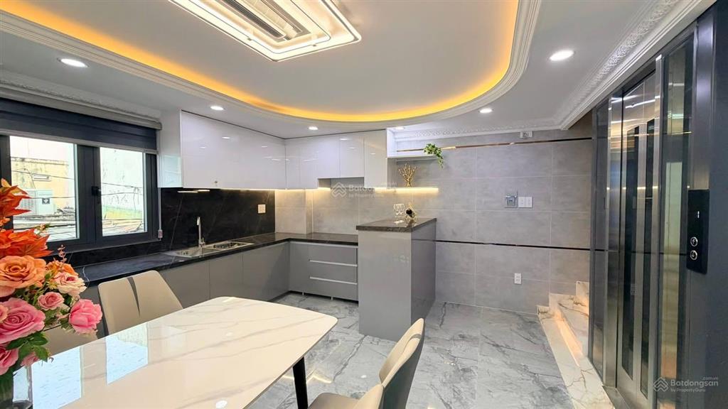 Nhà 2 mặt hxh5m p8 quang trung gv 7x7 shr 46,3m2 lửng 2l st gara 3pn tm 350kg pt full nội thất
