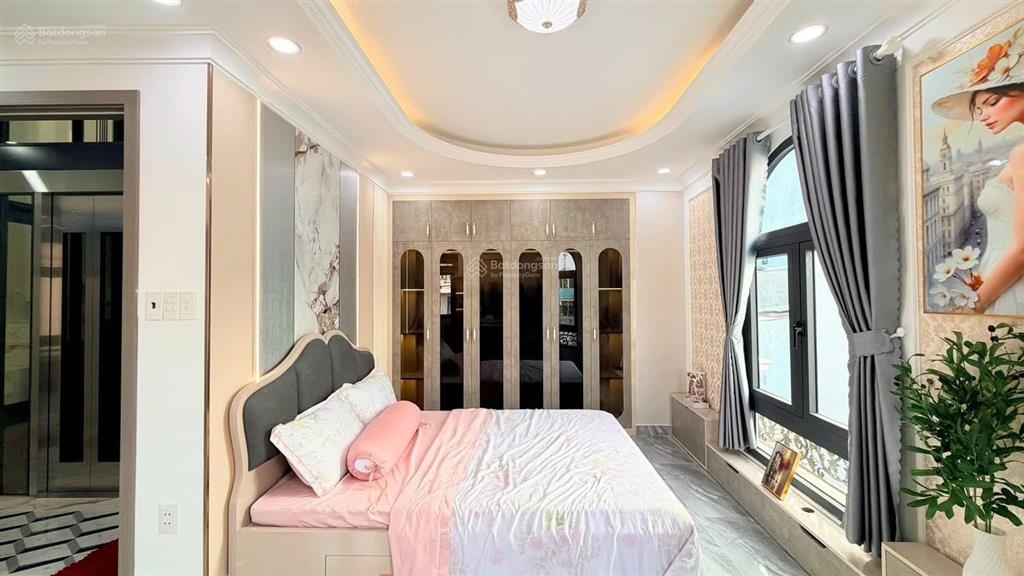 Nhà 2 mặt hxh5m p8 quang trung gv 7x7 shr 46,3m2 lửng 2l st gara 3pn tm 350kg pt full nội thất