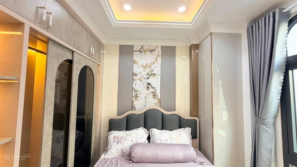 Nhà 2 mặt hxh5m p8 quang trung gv 7x7 shr 46,3m2 lửng 2l st gara 3pn tm 350kg pt full nội thất
