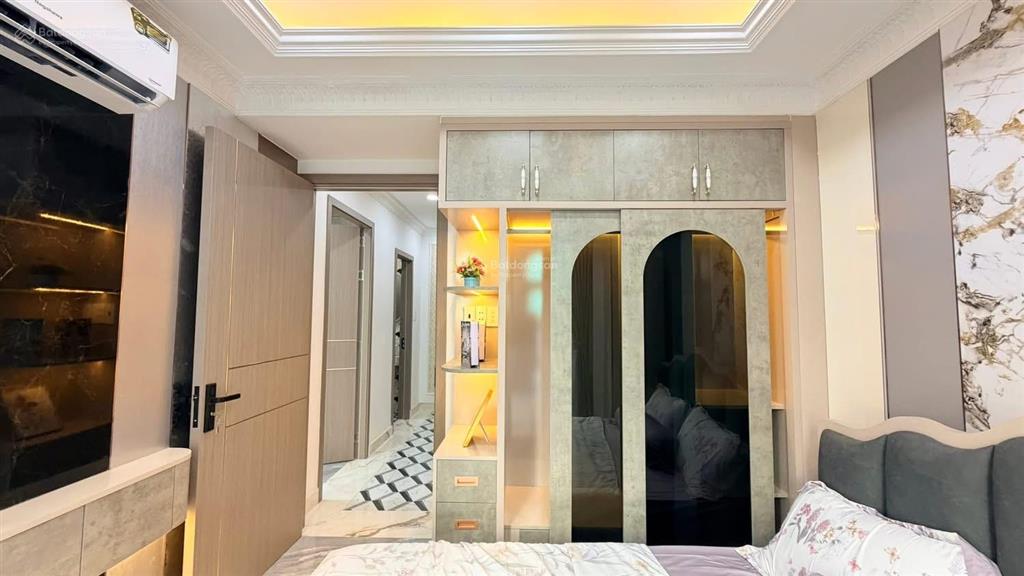 Nhà 2 mặt hxh5m p8 quang trung gv 7x7 shr 46,3m2 lửng 2l st gara 3pn tm 350kg pt full nội thất