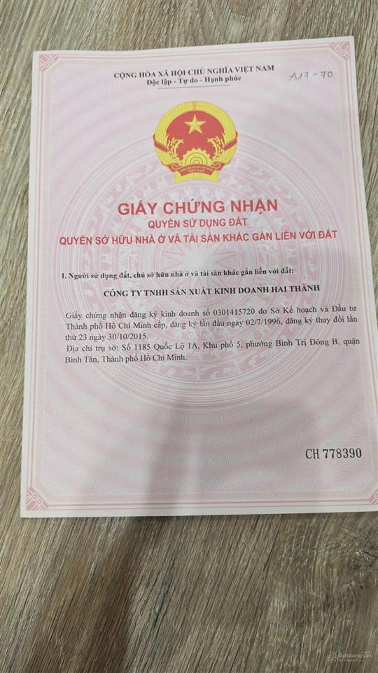 Bán đất nền 5mx22m = 110m2, giá 4,3 tỷ