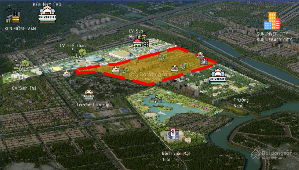Đất giãn xây tại sun urban city, vị trí trung tâm thuận lợi kinh doanh, vào tiền nhẹ nhàng