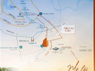 Nắm giữ quỹ ngoại giao 2pn góc alumi alluvia view trọn sông hồng, giá chỉ từ 4.8 tỷ