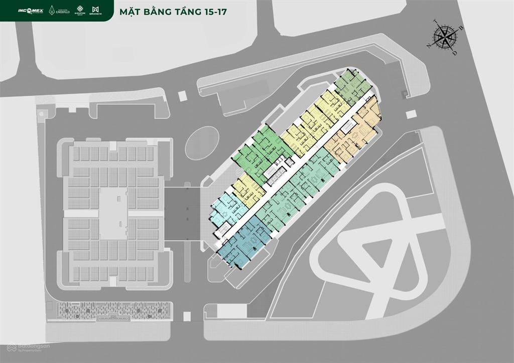 Bán căn 3 pn 101m2, chung cư northern emerald, (tòa mới) hơn 8 tỷ, view sông hồng