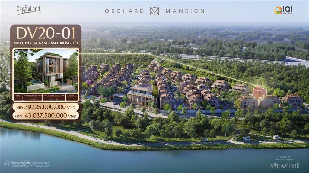 Bán căn góc dinh thự đồi view hồ mua trực tiếp cđt capitaland, tt 10% ký hđmb, ck ngay 5,9 tỷ