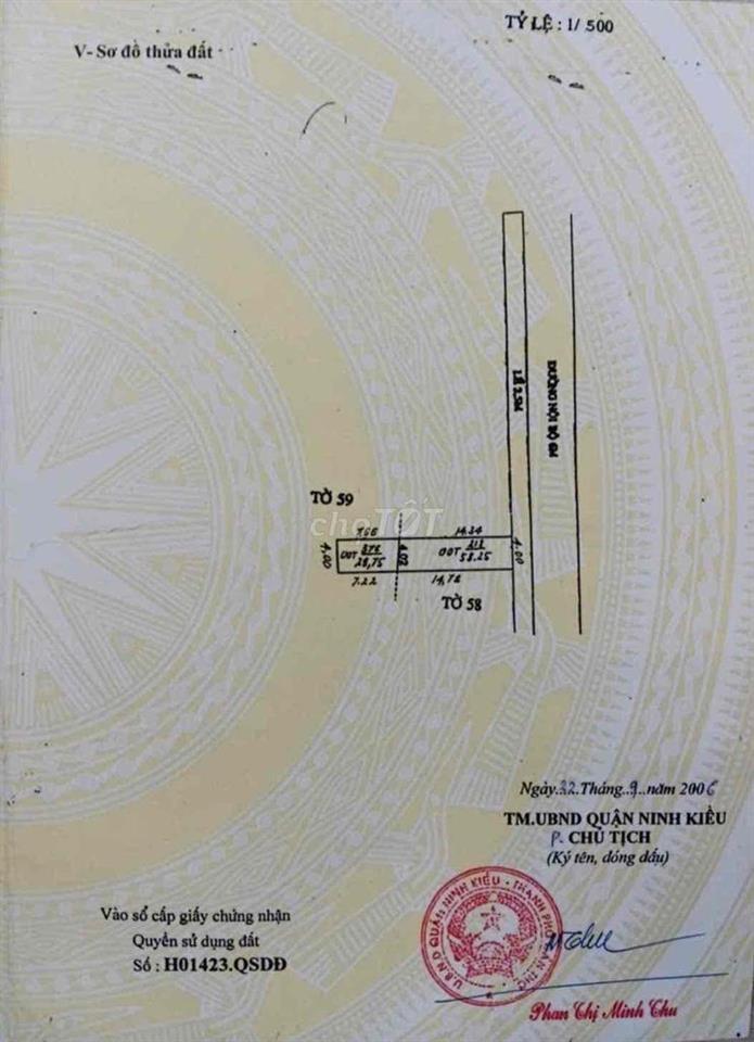 BÁN NHÀ 1 LẦU - LỘ NHỰA OTO - KDC 515 ĐƯỜNG 30/4 - GIÁ: 3.95 TỶ