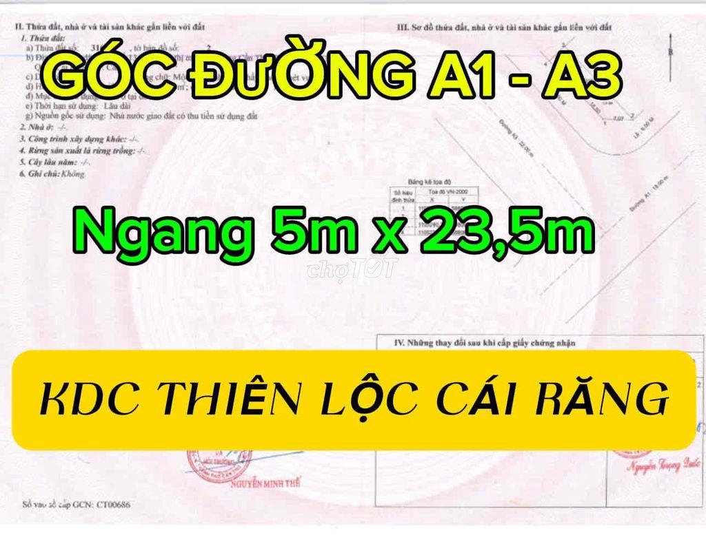 🏠BÁN NỀN GÓC 105M² VIEW CÔNG VIÊN – KDC NAM CẦN THƠ, HƯNG PHÚ – 3.7 TỶ