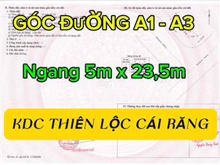 🏠BÁN NỀN GÓC 105M² VIEW CÔNG VIÊN – KDC NAM CẦN THƠ, HƯNG PHÚ – 3.7 TỶ