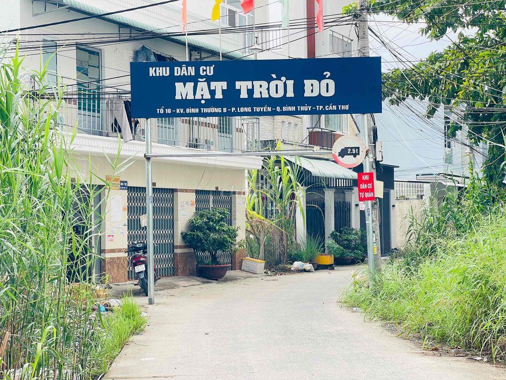 BÁN NỀN 102.6M² ODT KDC MẶT TRỜI ĐỎ KV LONG TUYỀN – 2 TỶ 300 – LỘ 5M