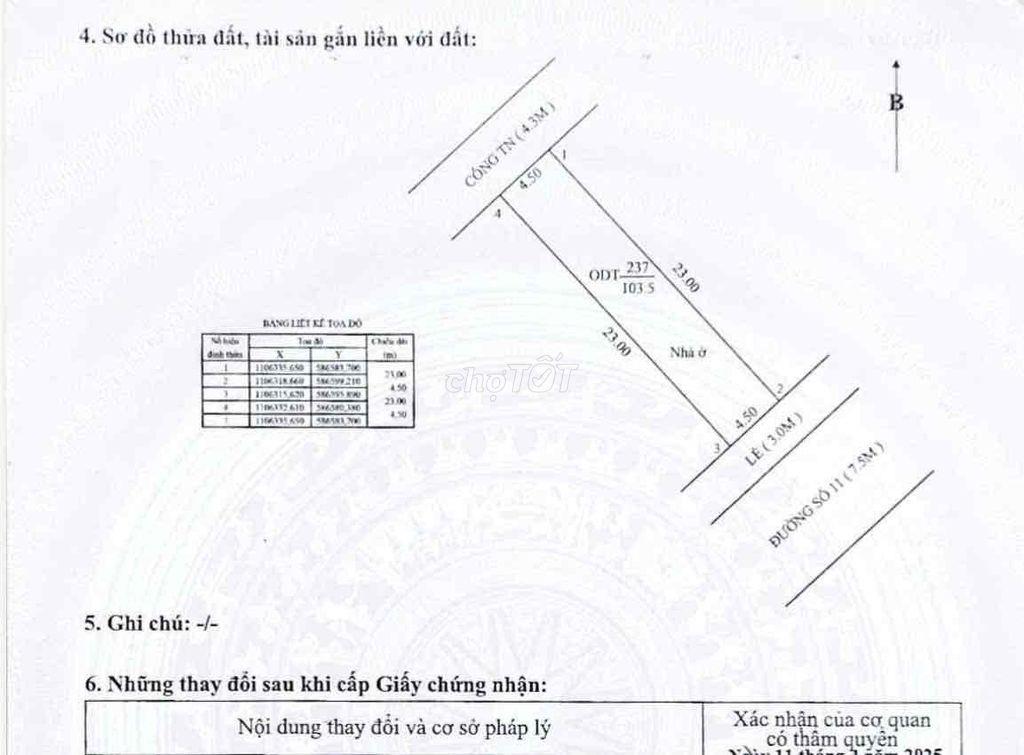 BÁN NHÀ TRỆT (103,5m2) HOÀN CÔNG - KDC DIỆU HIỆN (3PN)