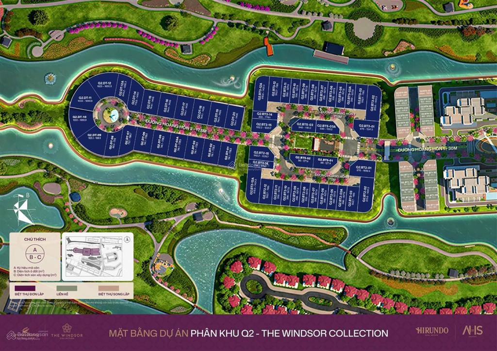 Mở bán biệt thự đảo the windsor ciputra 305m2  phân khu vip lõi hồ